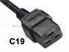 Kabel zasilający z uziemieniem 230/C19 - 2,5m